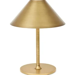 Halo Design Hygge genopladelig bordlampe, H20 cm, børstet messing