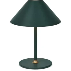 Halo Design Hygge genopladelig bordlampe, H25 cm, mørkegrøn