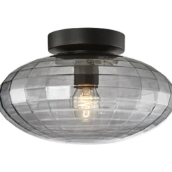 Halo Design Mesh loftlampe, røgfarvet, Ø28 cm