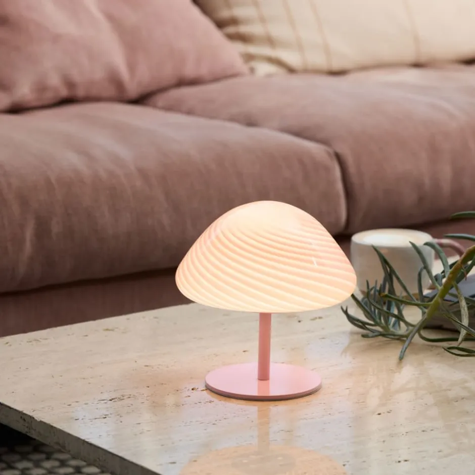 Halo Design Mini Mush bordlampe, lyserød