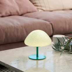 Halo Design Mini Mush bordlampe, turkis