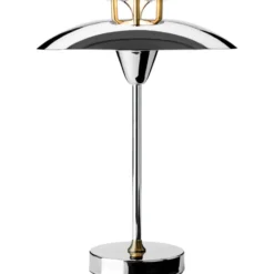 Halo Design Mini Stepp 1-2-3 genopladelig bordlampe, krom