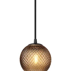 Halo Design Nobb pendel, ravfarvet, Ø12 cm