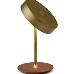 Halo Design On The Move genopladelig bordlampe, messing