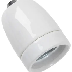 Halo Design porcelæn E27 fatning, hvid