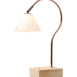 Halo Design Question genopladelig bordlampe, kobber/messing