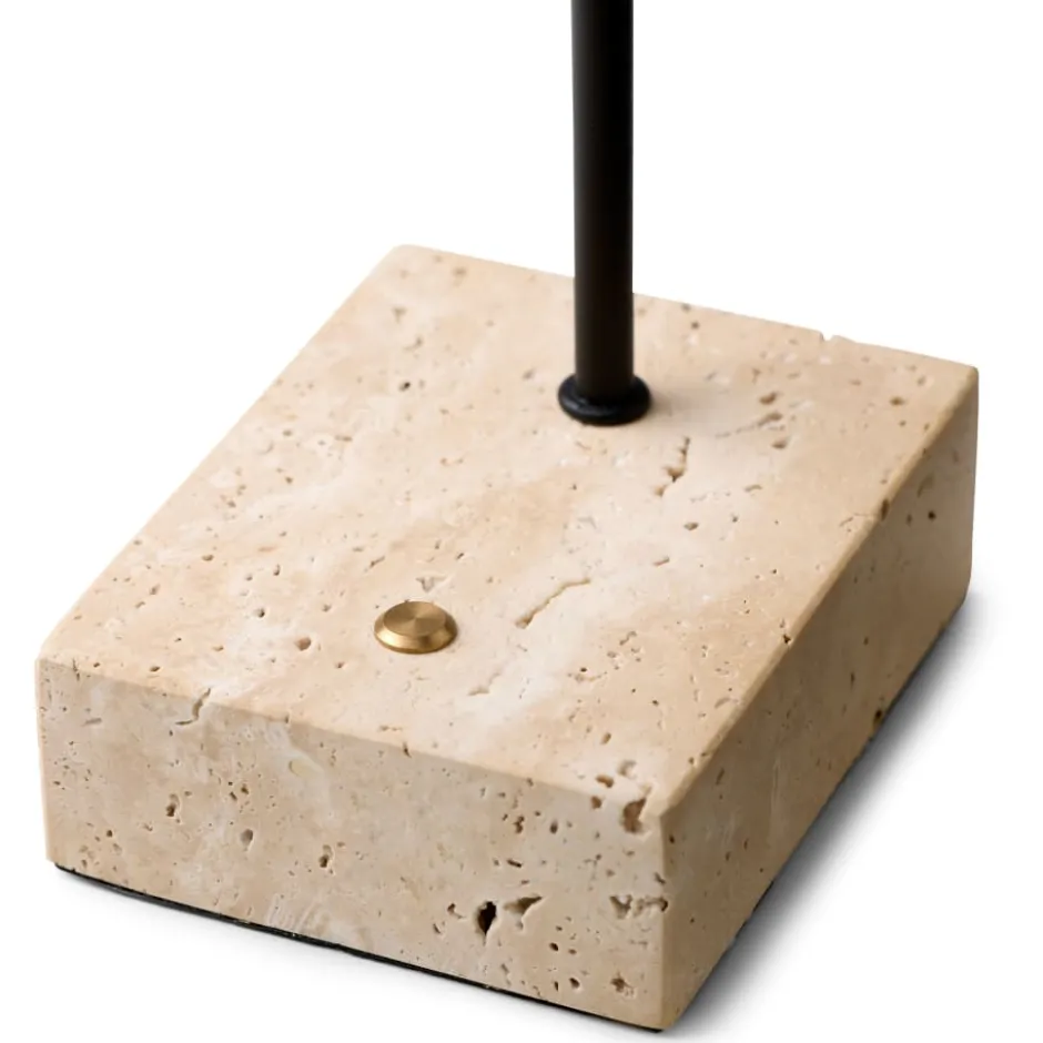 Halo Design Question genopladelig bordlampe, sort/messing