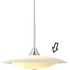 Halo Design reserveglas til Baroni pendel, øverste skærm, Ø30 cm