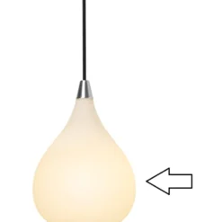 Halo Design reserveglas til Drops pendel, Ø17 cm