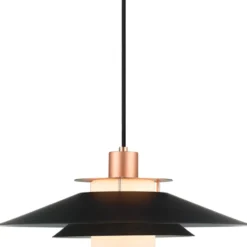 Halo Design Rivoli pendel, sort/kobber