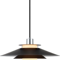 Halo Design Rivoli pendel, sort/krom