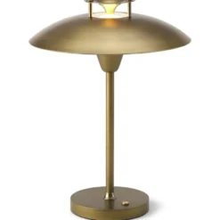 Halo Design Stepp 1-2-3 genopladelig bordlampe, messing