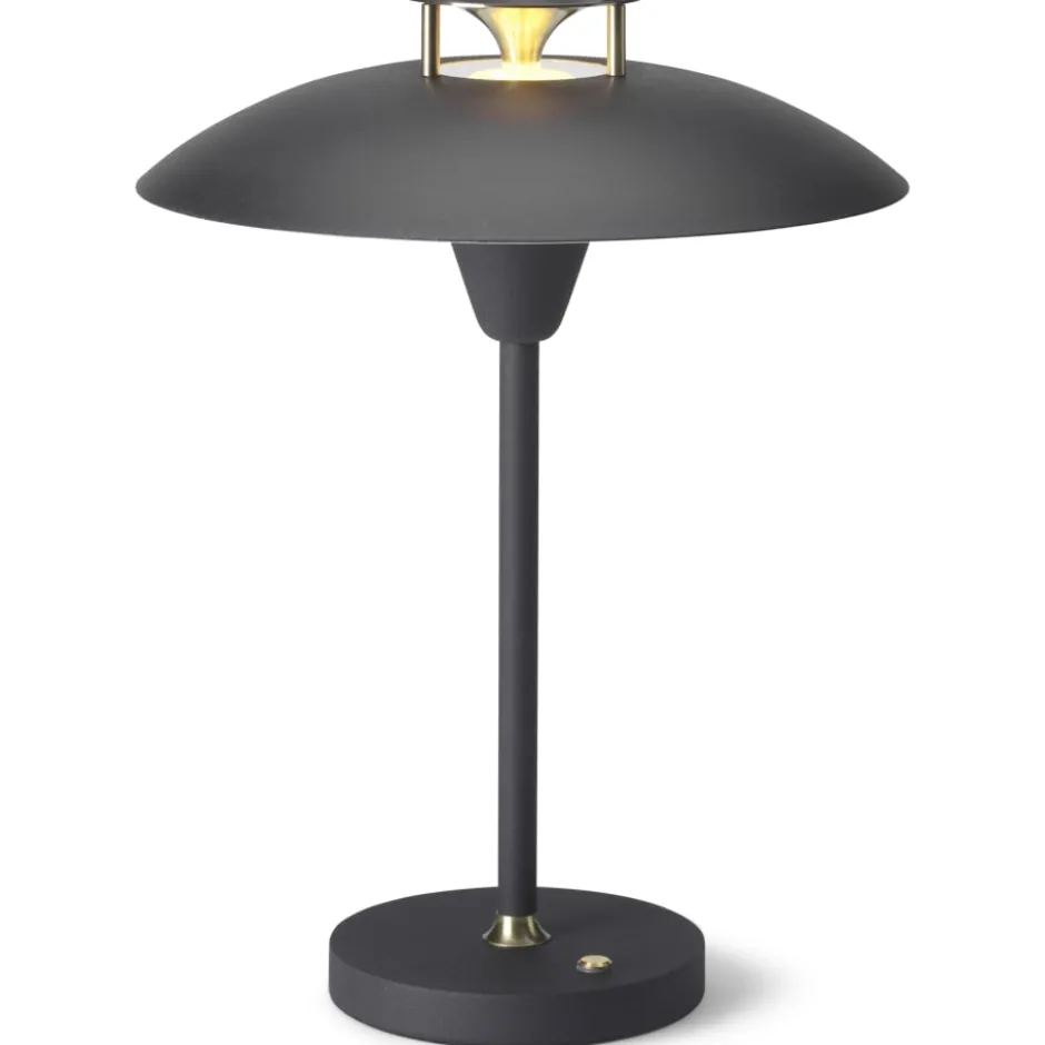 Halo Design Stepp 1-2-3 genopladelig bordlampe, sort
