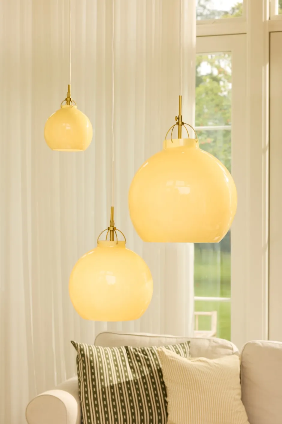 Halo Design Toscana pendel, beige, Ø18 cm