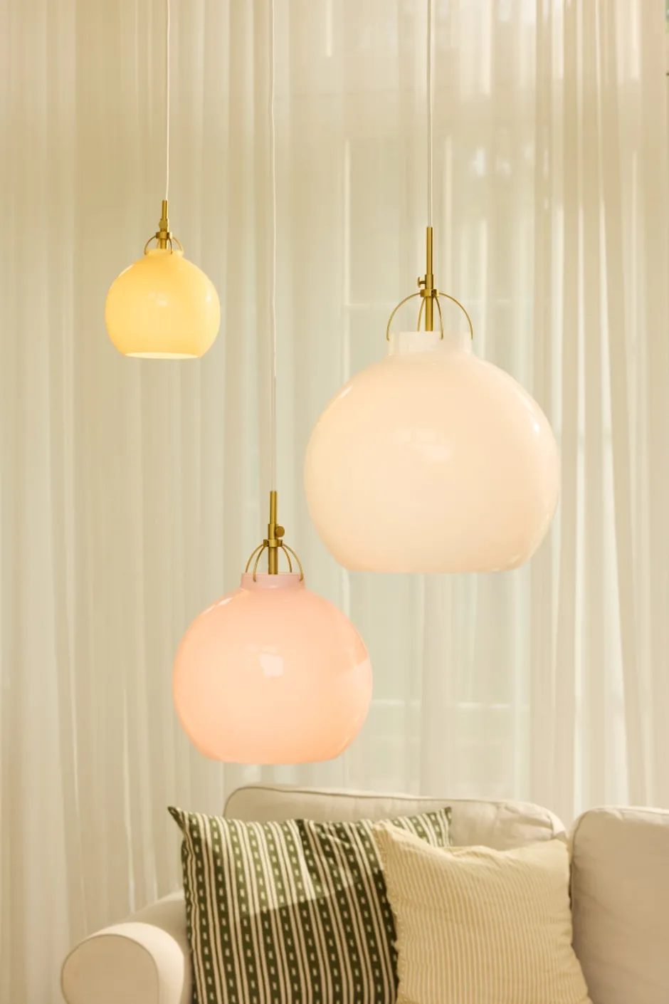 Halo Design Toscana pendel, beige, Ø18 cm