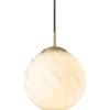 Halo Design Twist Ball pendel, messing, Ø25 cm