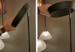 Halo Design Vegas Uplight gulvlampe, sort