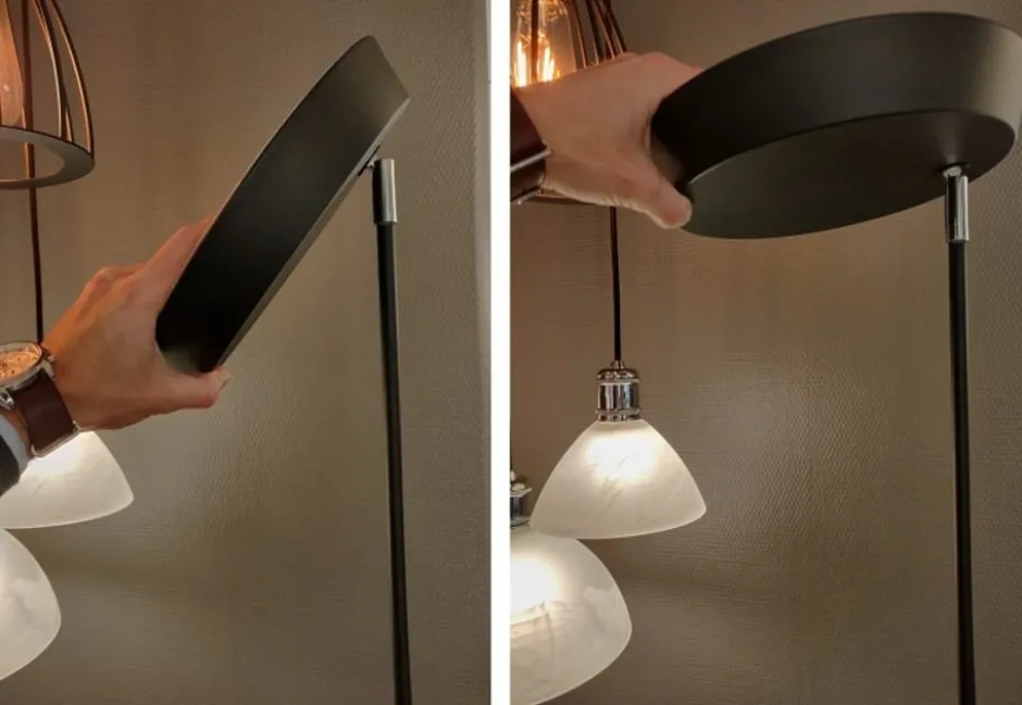 Halo Design Vegas Uplight gulvlampe, sort