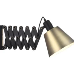 Halo Design Vintage sakselampe, sortolieret/messing