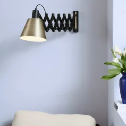 Halo Design Vintage sakselampe, sortolieret/messing