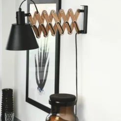 Halo Design Vintage sakselampe, træ/sort