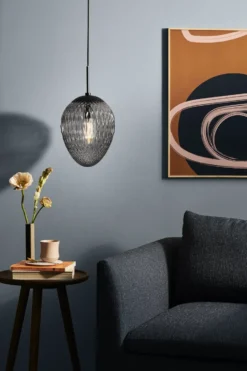 Halo Design Woods pendel, røgfarvet, Ø25 cm
