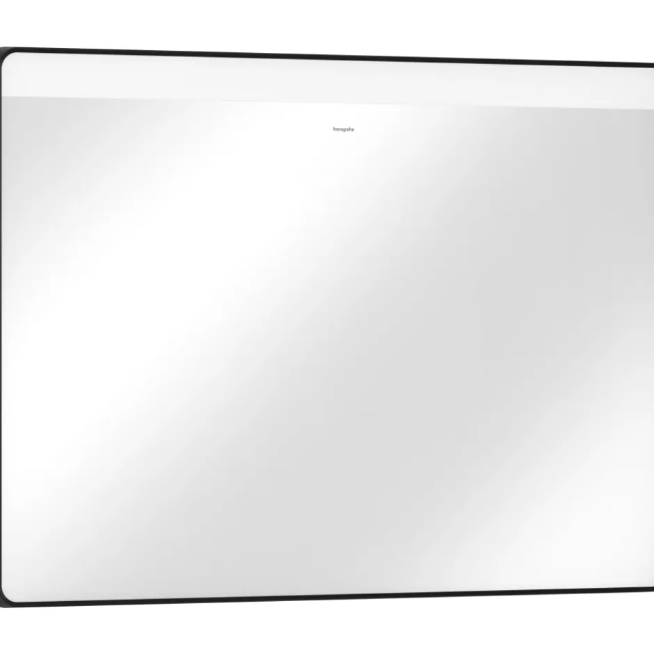 Hansgrohe Xarita Lite Q spejl med lys, 100x70 cm, sort