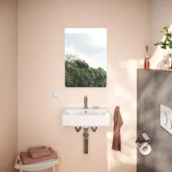 Hansgrohe Xarita Lite Q spejl med lys, 50x70 cm, hvid
