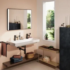 Hansgrohe Xarita Lite Q spejl med lys, sensor, 100x70 cm, sort