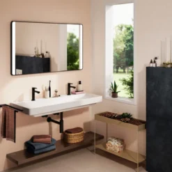 Hansgrohe Xarita Lite Q spejl med lys, sensor, 120x70 cm, sort