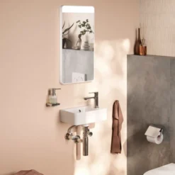 Hansgrohe Xarita Lite Q spejl med lys, sensor, 36x70 cm, hvid
