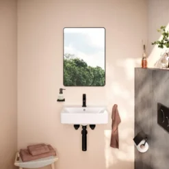 Hansgrohe Xarita Lite Q spejl med lys, sensor, 50x70 cm, sort