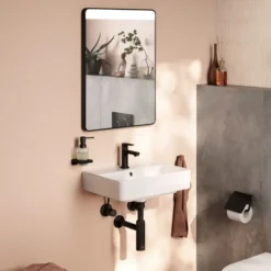 Hansgrohe Xarita Lite Q spejl med lys, sensor, 50x70 cm, sort