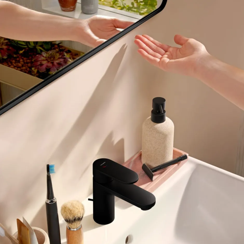 Hansgrohe Xarita Lite Q spejl med lys, sensor, 50x70 cm, sort