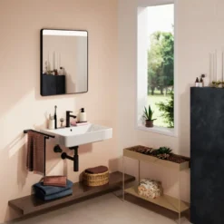 Hansgrohe Xarita Lite Q spejl med lys, sensor, 60x70 cm, sort