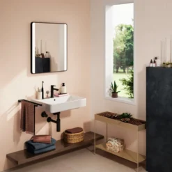 Hansgrohe Xarita Lite Q spejl med lys, sensor, 60x70 cm, sort
