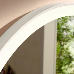 Hansgrohe Xarita Lite S spejl med lys, sensor, Ø90 cm, hvid