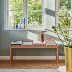 Hübsch BringMe genopladelig bordlampe, bruneret messing