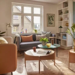Hübsch BringMe genopladelig bordlampe, bruneret messing