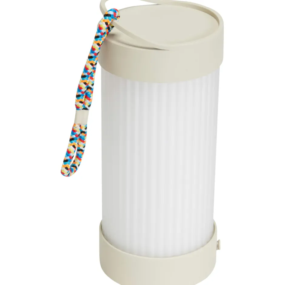 Hübsch Camp genopladelig lampe, beige