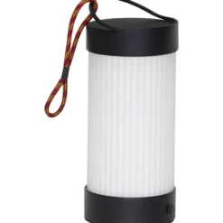 Hübsch Camp genopladelig lampe, sort