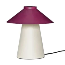 Hübsch Chipper bordlampe, beige/rød