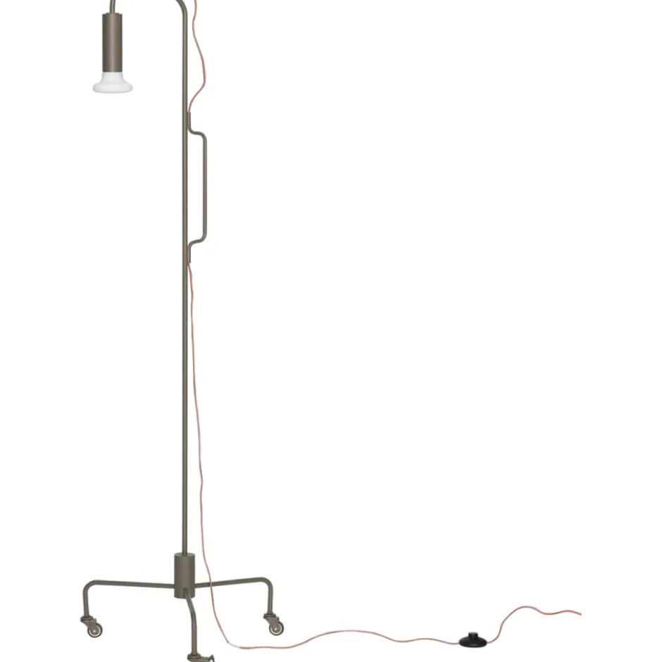 Hübsch Ido gulvlampe, brun