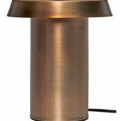 Hübsch Keen bordlampe, bruneret messing