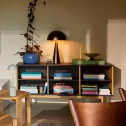 Hübsch Mush bordlampe, bruneret messing, 50 cm