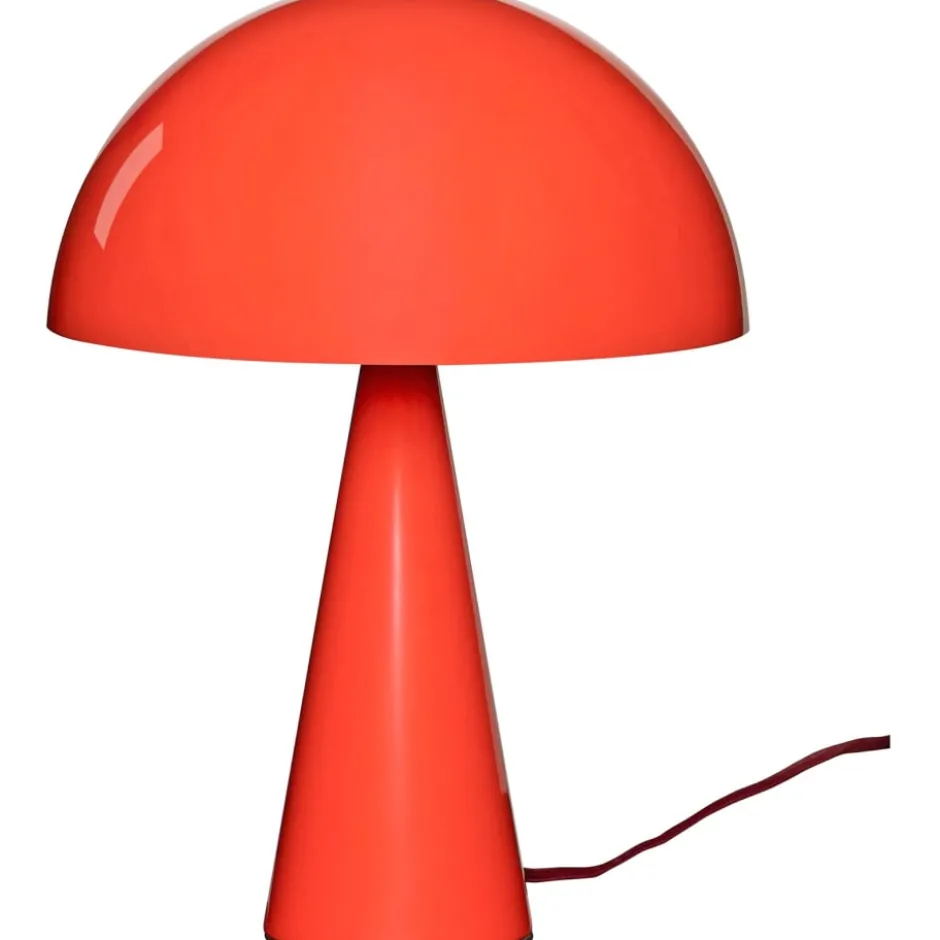 Hübsch Mush bordlampe, klar rød, 34 cm