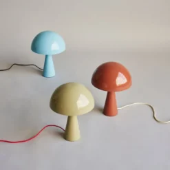 Hübsch Mush bordlampe, lyseblå, 33 cm