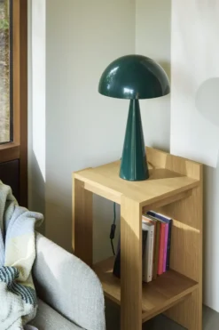 Hübsch Mush bordlampe, mørkegrøn, 50 cm