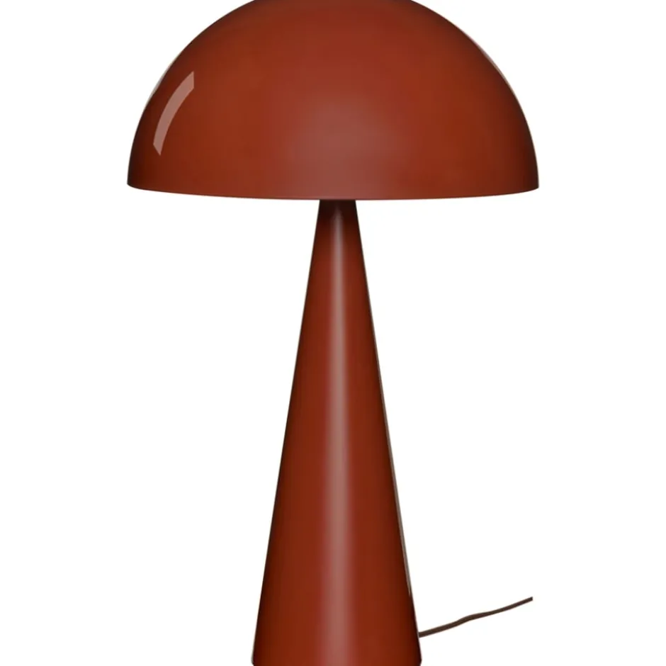 Hübsch Mush bordlampe, mørkerød, 50 cm