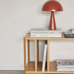 Hübsch Mush bordlampe, rød, 33 cm